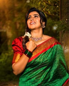 shamna-kasim-latest-photos-in-green-saree-001