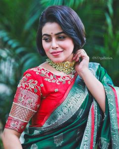 shamna kasim new saree photos-005