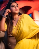 actress-poorna-in-yellow-saree-photos-005