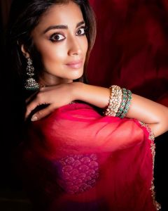 shriya-saran-in-blue-and-pink-dress-photos