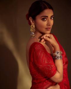 shriya-saran-in-red-saree-photos-005