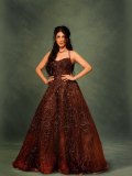 shruti-haasan-in-Deep-Rust-Copper-Sequined-Ball-Gown-floor-sweeping-flared-skirt-bodice-supported-by-thin-spaghetti-straps-style-photos-001