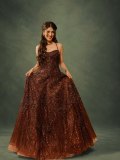 shruti-haasan-in-Deep-Rust-Copper-Sequined-Ball-Gown-floor-sweeping-flared-skirt-bodice-supported-by-thin-spaghetti-straps-style-photos-005
