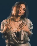 shruti-haasan-in-Metallic-Draped-Maxi-Dress-Layered-Innerwear-Gothic-glam-edgy-fusion-formal-wear-photos-004