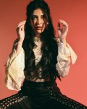 shruti-haasan-in-Sheer-White-Lace-Top-with-Lace-Up-Black-Trousers-photos-001