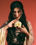 shruti-haasan-in-Sheer-White-Lace-Top-with-Lace-Up-Black-Trousers-photos-003