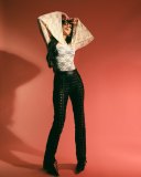 shruti-haasan-in-Sheer-White-Lace-Top-with-Lace-Up-Black-Trousers-photos-005