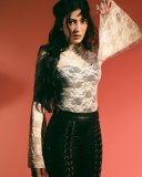 shruti-haasan-in-Sheer-White-Lace-Top-with-Lace-Up-Black-Trousers-photos-009
