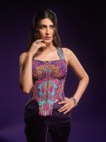 shruti-haasan-in-two-piece-modern-Indo-western-couture-ensemble-featuring-an-ornate-corset-bustier-paired-with-a-draped-skirt-dress-photos-004