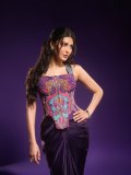 shruti-haasan-in-two-piece-modern-Indo-western-couture-ensemble-featuring-an-ornate-corset-bustier-paired-with-a-draped-skirt-dress-photos-005
