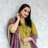 swetha-menon-in-violet-and-yellow-combination-churidar-photos-002