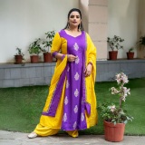swetha-menon-in-violet-and-yellow-combination-churidar-photos-007