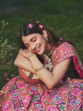 sreeleela-in-Bright-Pink-heavily-Embellished-Mirror-Work-Lehenga-photos-001