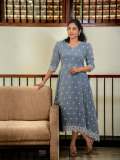 shivada-nair-in-cotton-dusty-blue-mid-length-dress-style-ideas-photos