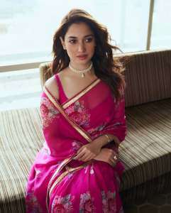 tamanna-bhatia-in-pink-chiffon-saree-photos