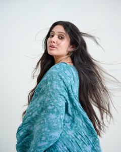veena-nandakumar-in-light-blue-long-dress-design-ideas-images