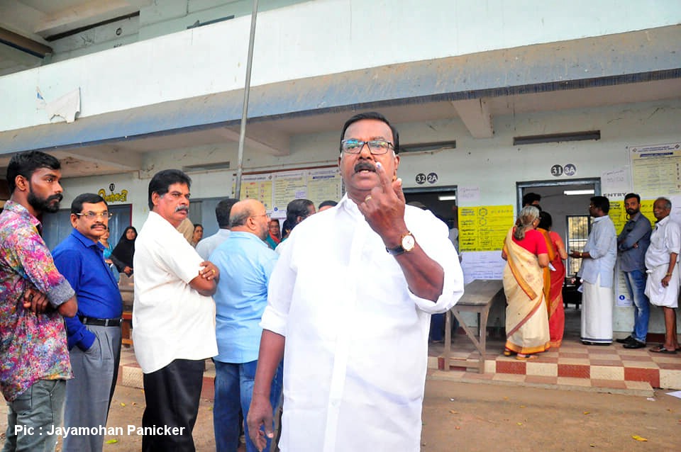Celebrities Cast their Vote for Kerala Lok Sabha Election 2019 Photos 9 - Kerala9.com