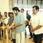 Mammootty at Ganagandharvan movie pooja photos