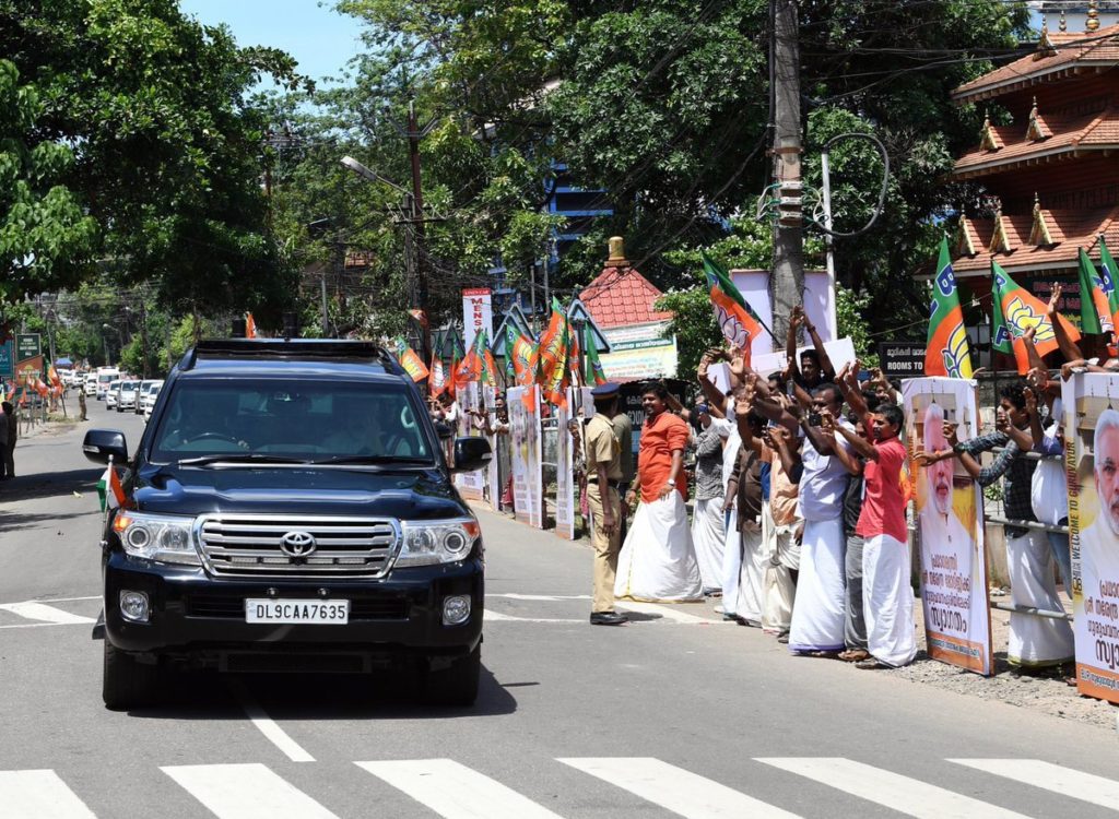 PM Narendra Modi visits Guruvayoor Temple Photos 006 - Kerala9.com