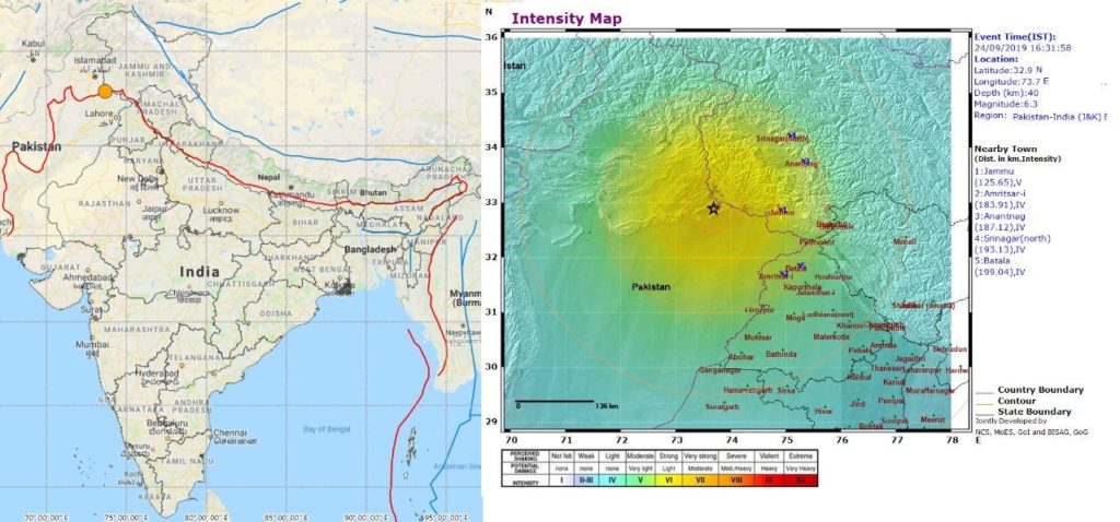 Earthquake india