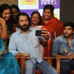 Vikram Son Dhruv at Womens College Thiruvananthapuram photos 041