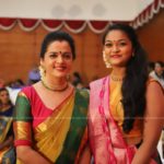 vinduja menon and daughter at actress mahalakshmi marriage photos 002