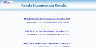 SSLC 2020 results and higher secondary examination result 2020 plus two result