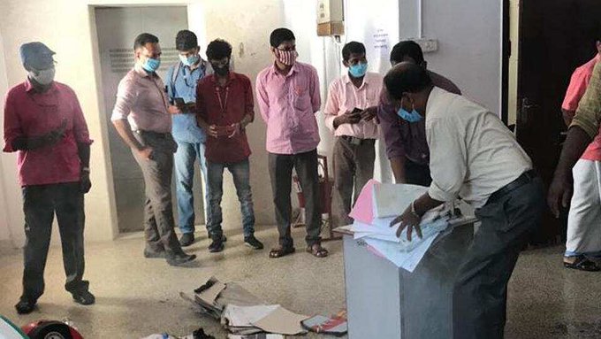 Fire broke out in the Secretariat Protocol Section - Kerala9.com Fire broke out in the Secretariat Protocol Section