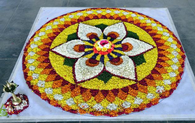 Onam Pookalam Designs 0932