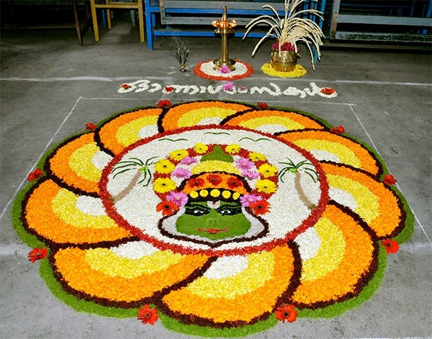 latest onam pookalam designs photos 2017