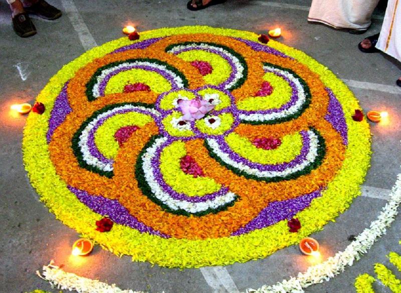 onam pookalam latest design 2018