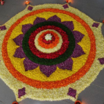 very easy onam pookalam designs