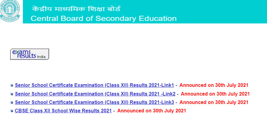 CBSE Class XII Results 2021