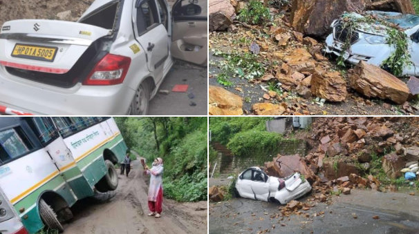 Heavy rains in Himachal Pradesh and Jammu