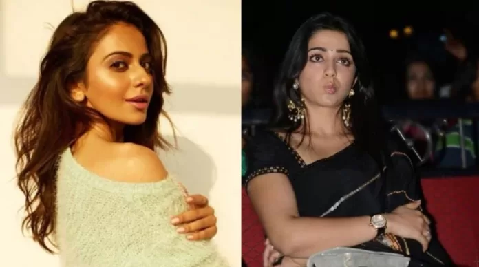 Rakul Preet and Charmi Kaur