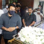 mohanlal at nedumudi venu funeral photos