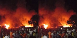 Freetown tanker fire