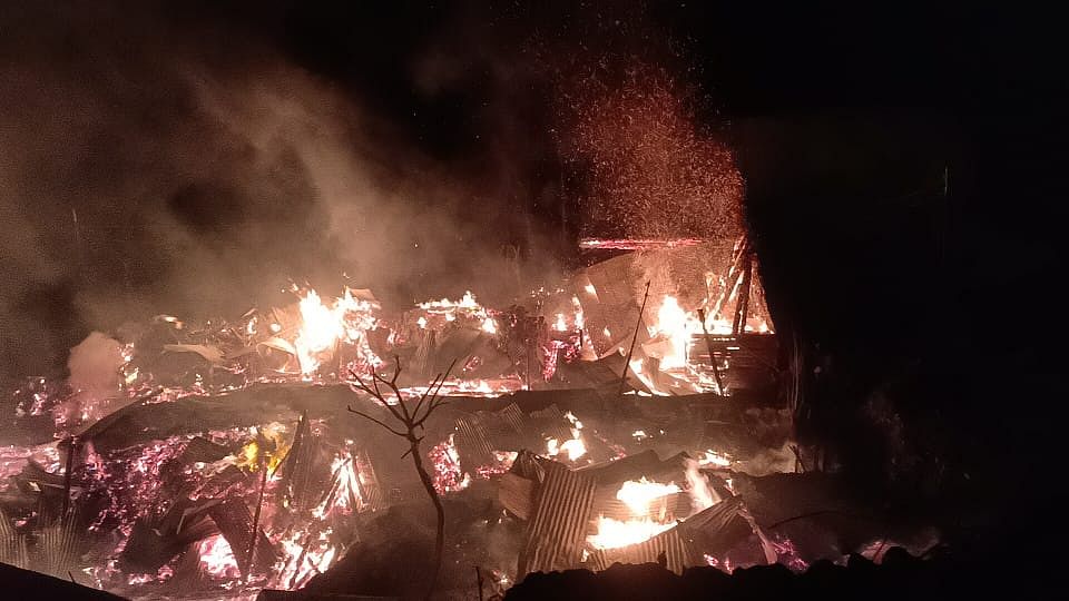 BSF tent fire - Kerala9.com BSF tent fire