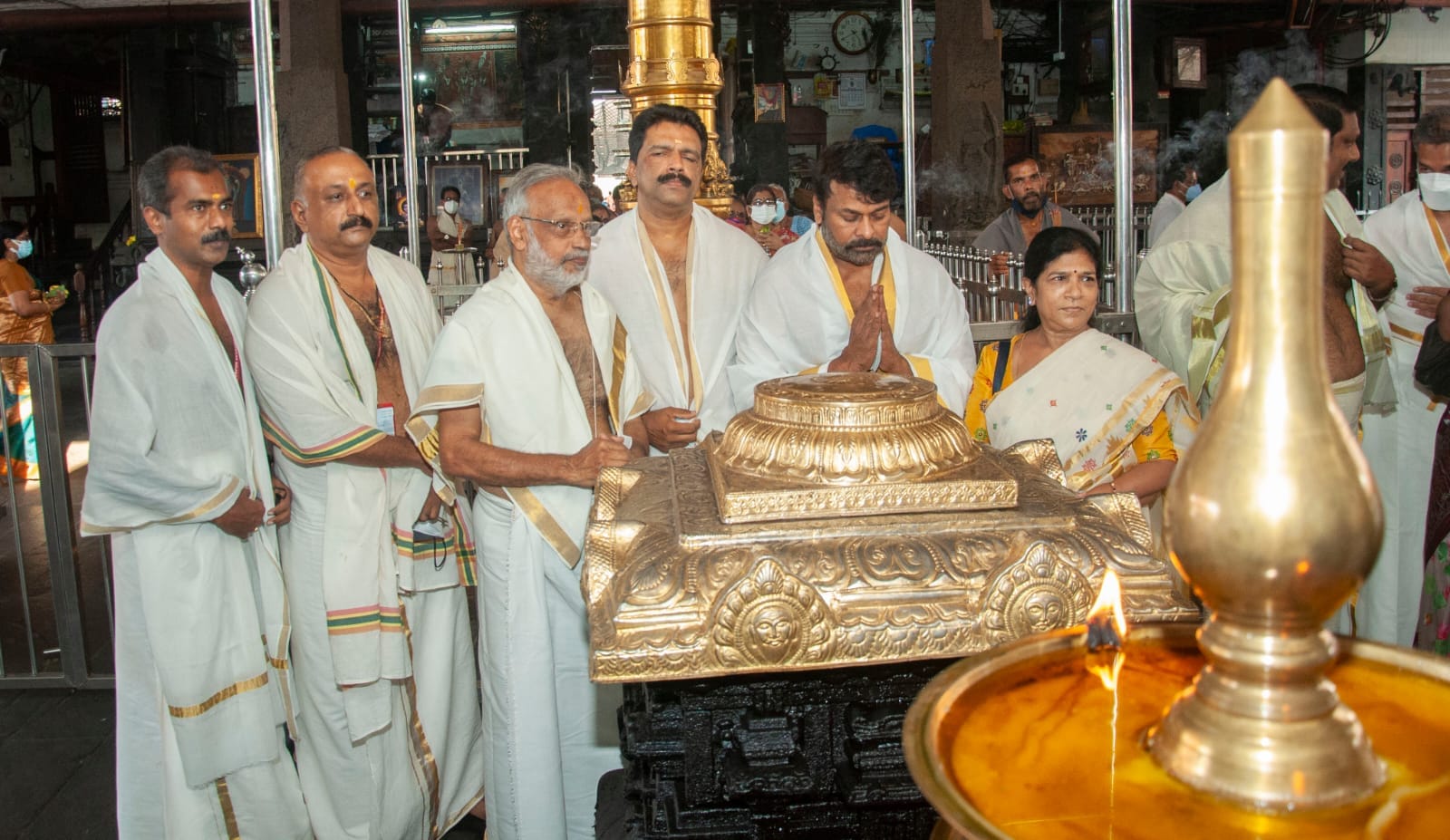 Chiranjeevi at Guruvayur Temple Photos 002