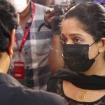 kavya madhavan at kpac lalitha funeral photos 010