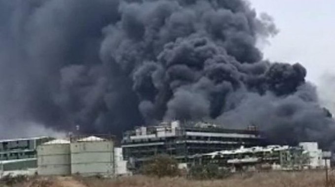 Chemical factory explosion