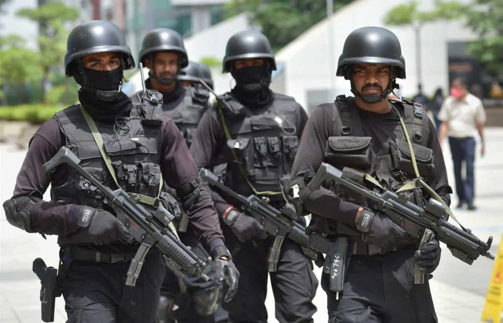 Garuda commandos deployed in Dakshina Kannada; Prohibition extended 1 Garuda commandos of Karnataka State Police