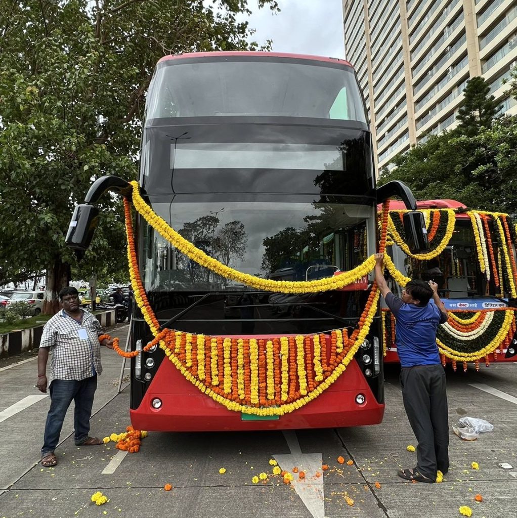 India first double decker electric bus