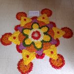 simple onam pookalam designs 2022