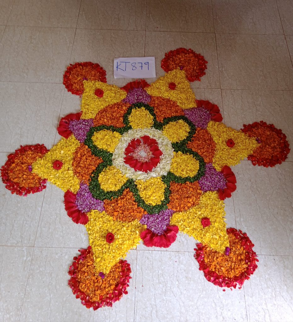 simple onam pookalam designs 2022