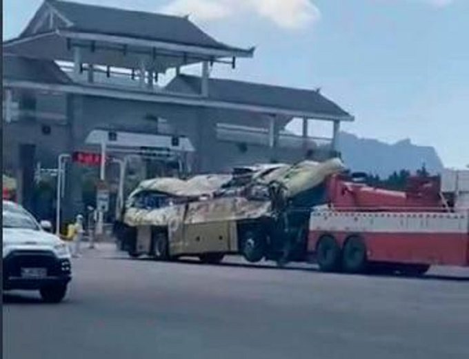 Bus accident in China