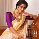 nikhila vimal in set saree photoshoot
