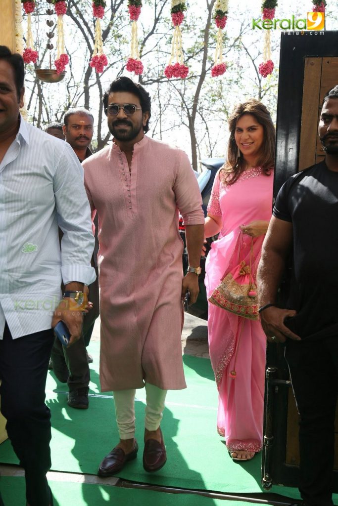 Ram Charan and wife at Sharwanand Engagement Photos 003