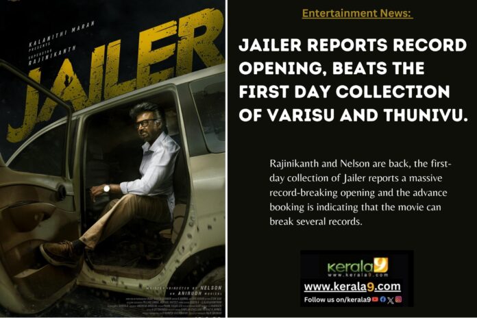 Jailer Reports Record Opening, Beats the First Day Collection of Varisu and Thunivu. 1