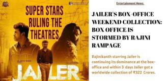 JAILER'S BOX OFFICE WEEKEND COLLECTION: BOX OFFICE IS STORMED BY RAJINI RAMPAGE 1